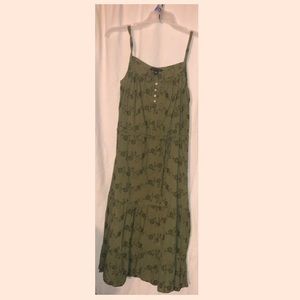 Banana Republic size 6 olive green midi sundress